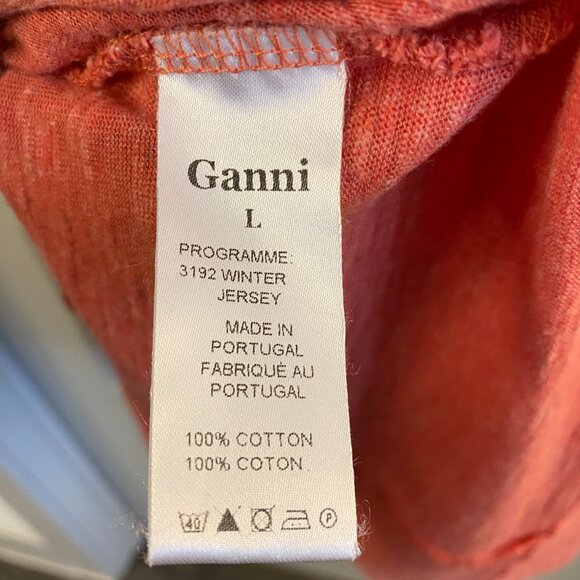 Ganni (Anthropologie) Swing Dress - Coral - Size L - Picture 3 of 3